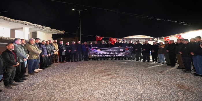 Depremin yıl dönümünde Kahta’da anlamlı program